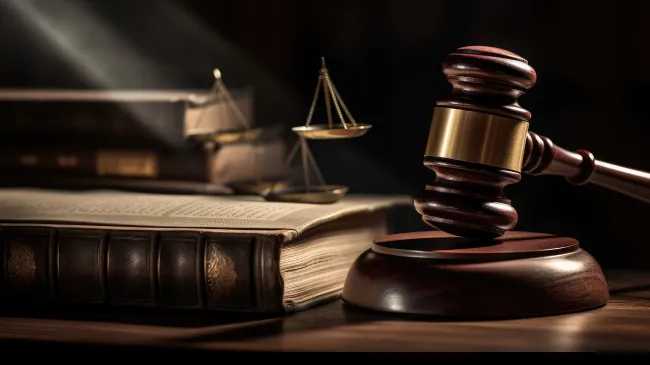 judge gavel and book